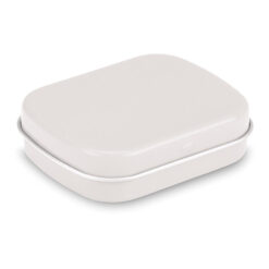 white metal mint tin filled with sugar free breath Publicity Promotional Products