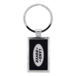 classic keyring in rectangle shape with black accent