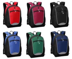 budget buster backpack with reflective tape brand with print or embroidery Publicity Promotional Products