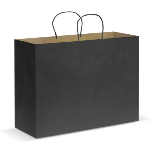 Black Paper Carry Bag with print - Extra Large bag supplier Publicity Promotional Products
