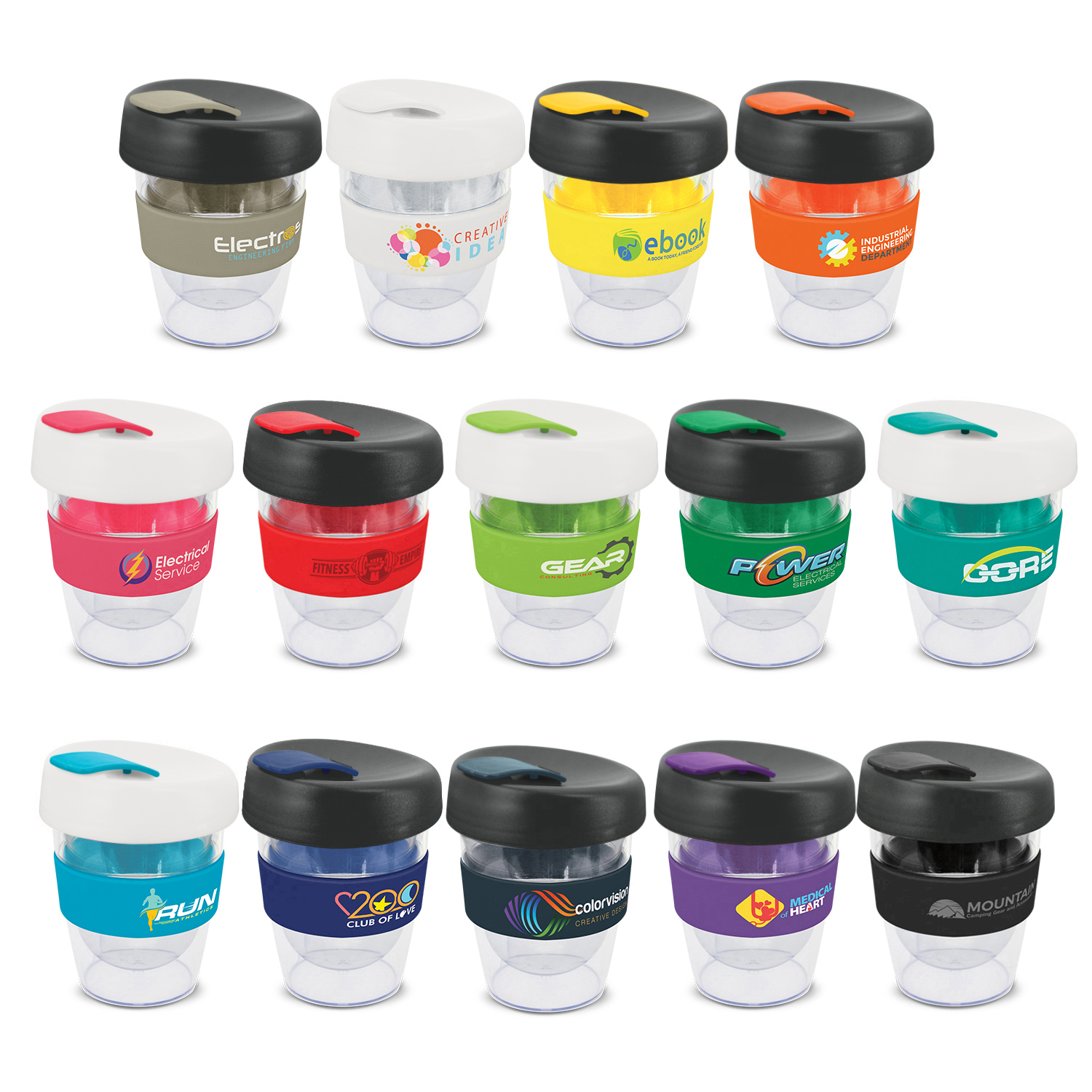 mix and match customised branding 230ml double wall coffee cup