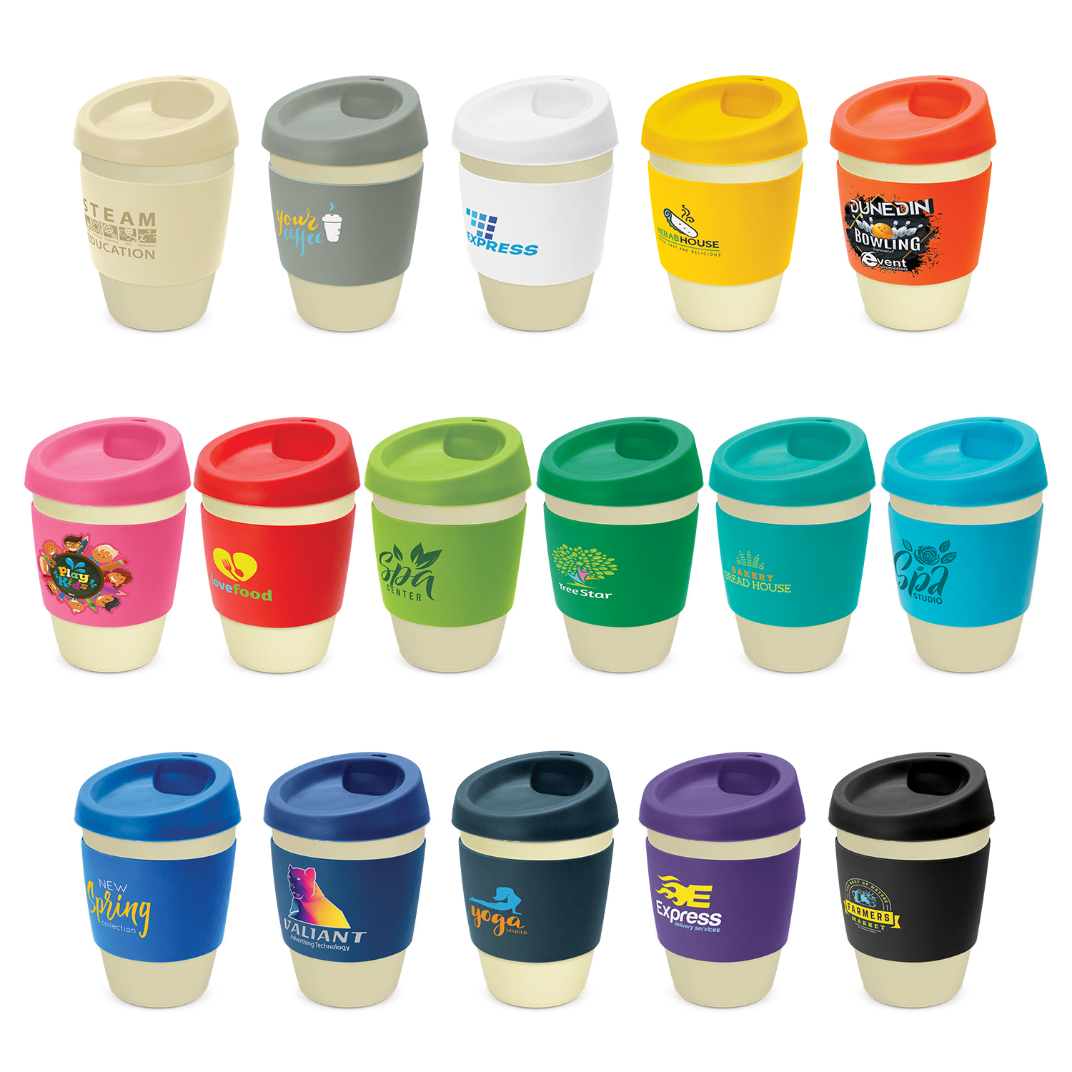 travel cup made from 50/50 blend of bamboo and BPA-free melamine