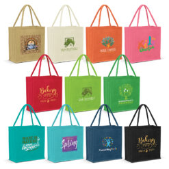 jute bag coloured bags H 340mm x W 340mm x Gusset 150mm custom brand your logo Publicity Promotional Products