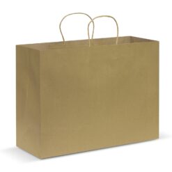 Natural customised Paper Carry Bag with logo - Extra Large bag supplier Publicity Promotional Products