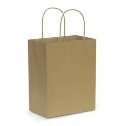Natural Medium-size paper carry bag with strong paper rope handles Publicity Promotional Products