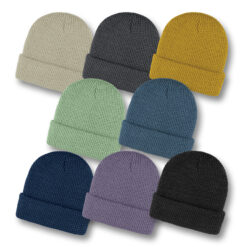 waffle knit beanie with custom logo Publicity Promotional Products