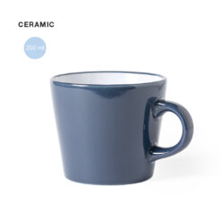 350ml ceramic cup gloss blue