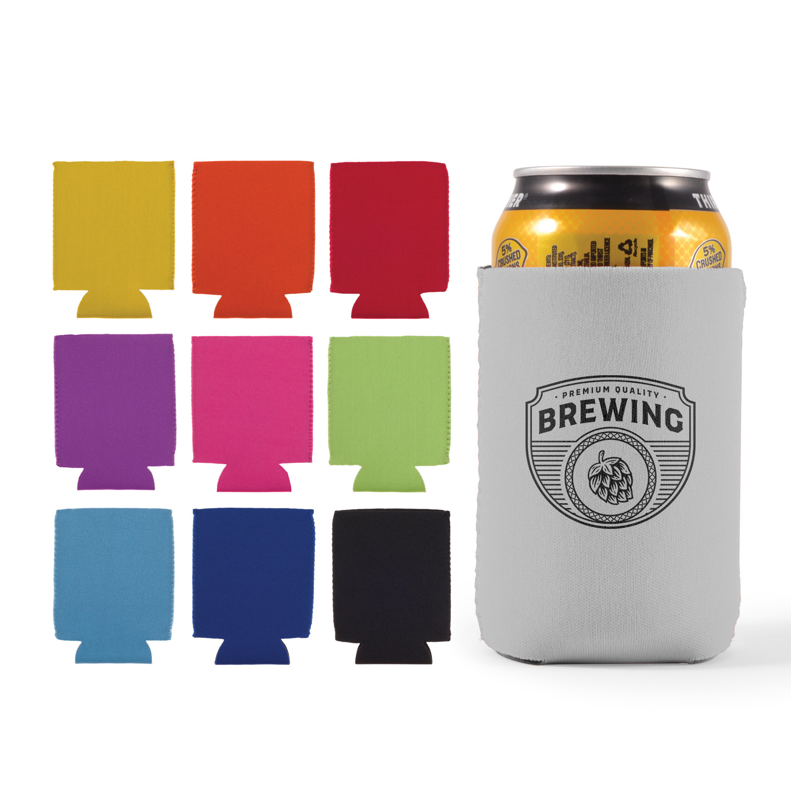 neoprene stubby cooler custom screen print