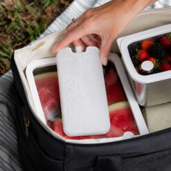 keep lunch and coolers bags cold with reusable freezable ice blocks