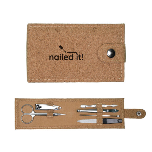 Custom Branded cork manicure set supplier Publicity Promotional Products