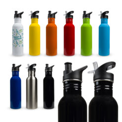 800ml stainless steel drink bottle with 2 lid choices