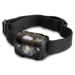 black Powerful headlamp torch with two LEDs