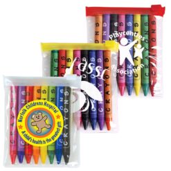Louvre Crayons in PVC Zipper Pouch supplier Publicity Promotional Products