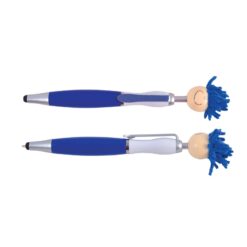 Blue Mop Toppers Pen Custom Printed By Publicity Promotional Products