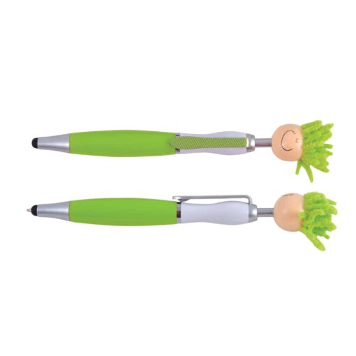 Green Mop Toppers Pen Custom Printed By Publicity Promotional Products