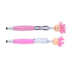 Pink Mop Toppers Pen Custom Printed By Publicity Promotional Products