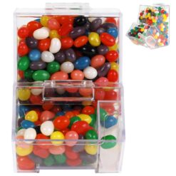 Assorted Colour Mini Jelly Beans in Dispenser front view