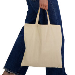 Natural Colour Calico Short Handle Bag