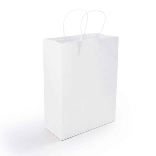 white promotional Express Paper Bag Medium LL548