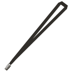 10mm wide black lanyard