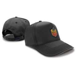 Waxed Cotton fabric 5 panel cap supplier
