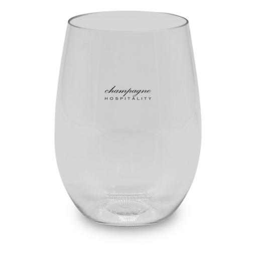 Customisable 470ml (16oz) PET Plastic red wine glasses