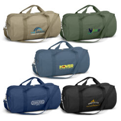 customisable 33L canvas duffle bags by Publicity Promotional Products