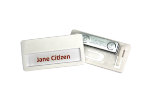 DIY Blank Plastic Name Badge – Publicity Promotional Products