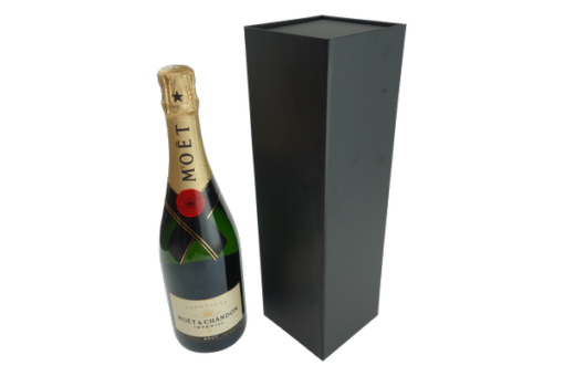 Wine Box with Magnet Closure Matt Black