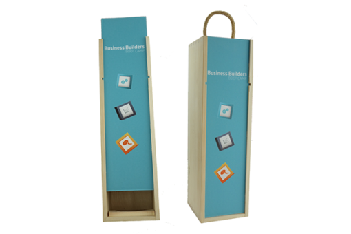 Wood Wine Box with Sublimated Cover