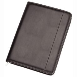 Two Tone A4 Imitation Leather Zip Compendium Publicity Promotional Products