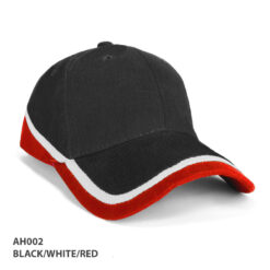 Black_White_Red Mountain Cap Publicity Promotional Products