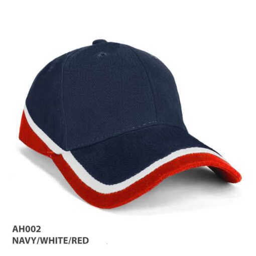 Navy_White_Red Mountain Cap Publicity Promotional Products