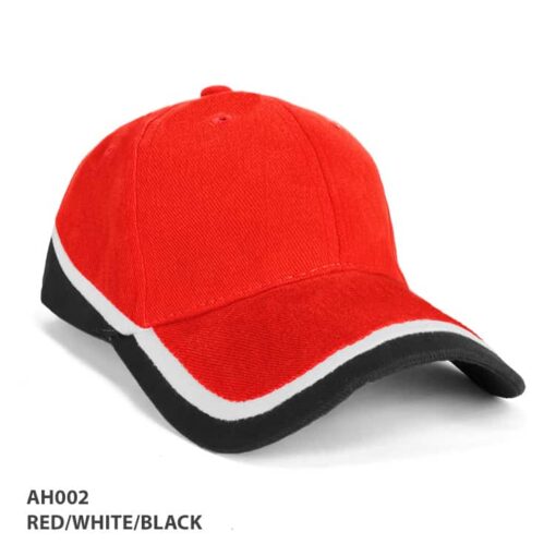 Red_White_Black Mountain Cap Publicity Promotional Products