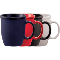 Matt Finish Cafe Au Lait Ceramic Mug 350ml supplier Publicity Promotional Products
