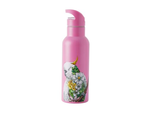 Pink Marini Ferlazzo Wild Customised with logos Planet Double Wall Bottle 500ml by Publicity Promotional Products