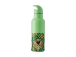 Green Marini Ferlazzo Wild Customised with logos Planet Double Wall Bottle 500ml by Publicity Promotional Products