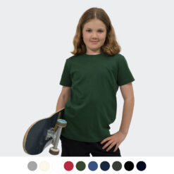 Soft and comfortable kids' t-shirt made from 100% combed cotton for bulk custom printing logos and designs supplier Publicity Promotional Products