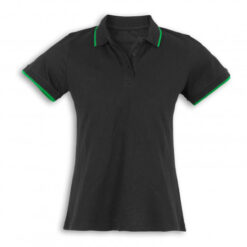 Black/Kelly Green TRENDSWEAR Williams Black/Cyan Womens Polo | Publicity Promotional Products