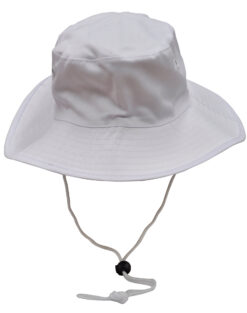 White Surf Hat With Break-away Strap