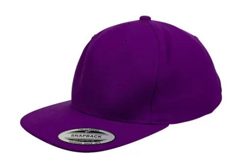 Customise YUPOONG Classic Flat Peak Cap 6689F purple