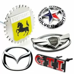 Custom car emblem badges and moulded letters crafted metals such as brass, zinc alloy, or aluminium Publicity Promotional Products