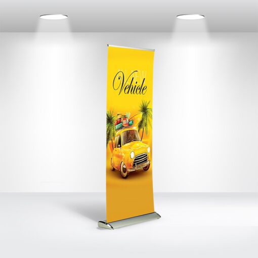 Custom retractable backdrop banner for exhibitions Customisable Rollup Banner - Deluxe frame Deluxe Straight Rollup Banner Fabric Easy Stand Display Publicity Promotional Products Branded Promotional Products & Merchandise, Promotional Products Supplier Australia Custom logos Custom color display fram confrence display event display