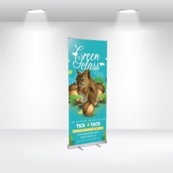 Customisable Rollup Banner - Standard Customisable Rollup Banner - Deluxe frame Deluxe Straight Rollup Banner Fabric Easy Stand Display Publicity Promotional Products Branded Promotional Products & Merchandise, Promotional Products Supplier Australia Custom logos Custom color display fram confrence display event display