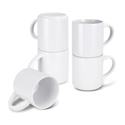 Ceramic stacking mug for custom logo