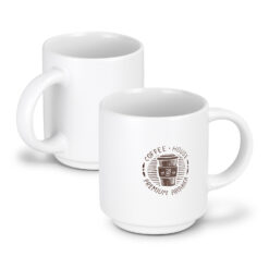 Stackable mug with custom logo espresso size