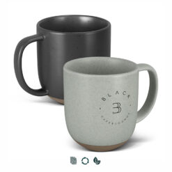 350 ml coffee mug charcoal and a ecru colour