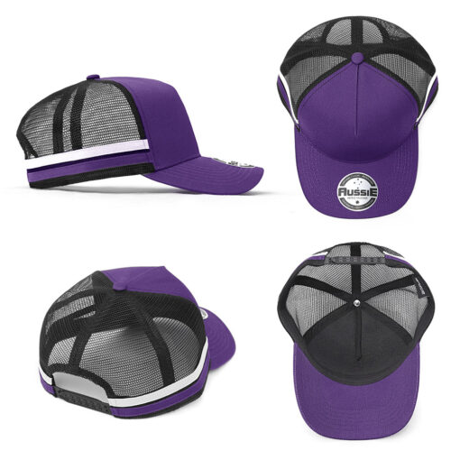 KIDS A-Frame Striped Trucker Cap - Image 2