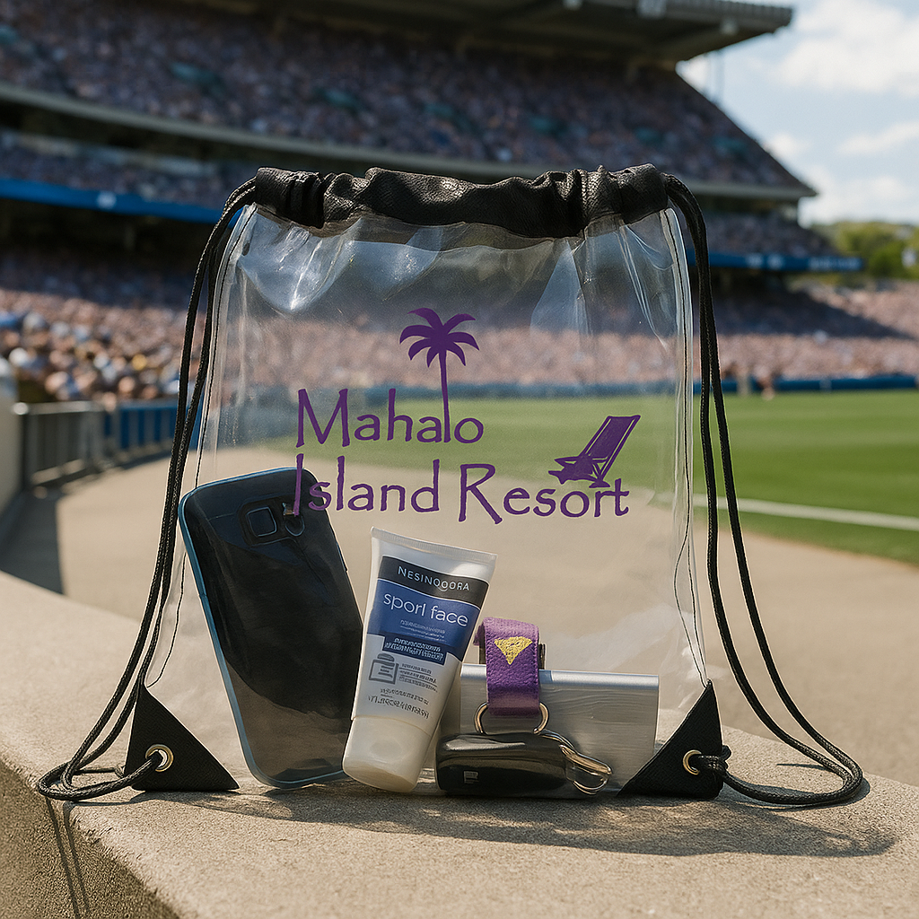 Large Drawstring bags in clear and black Custom Printing Publicity Promotional Products Supplier