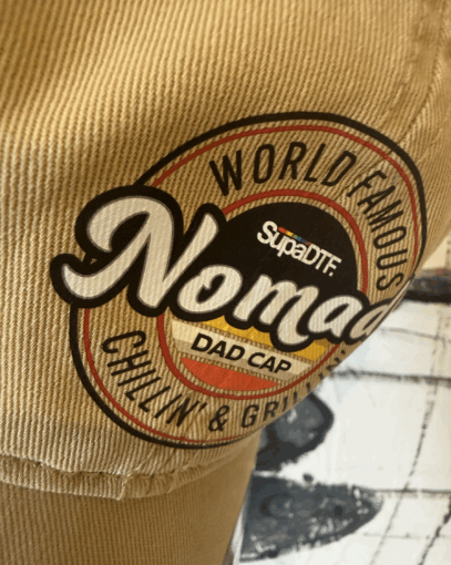Nomad dad cap detailed embroidery view